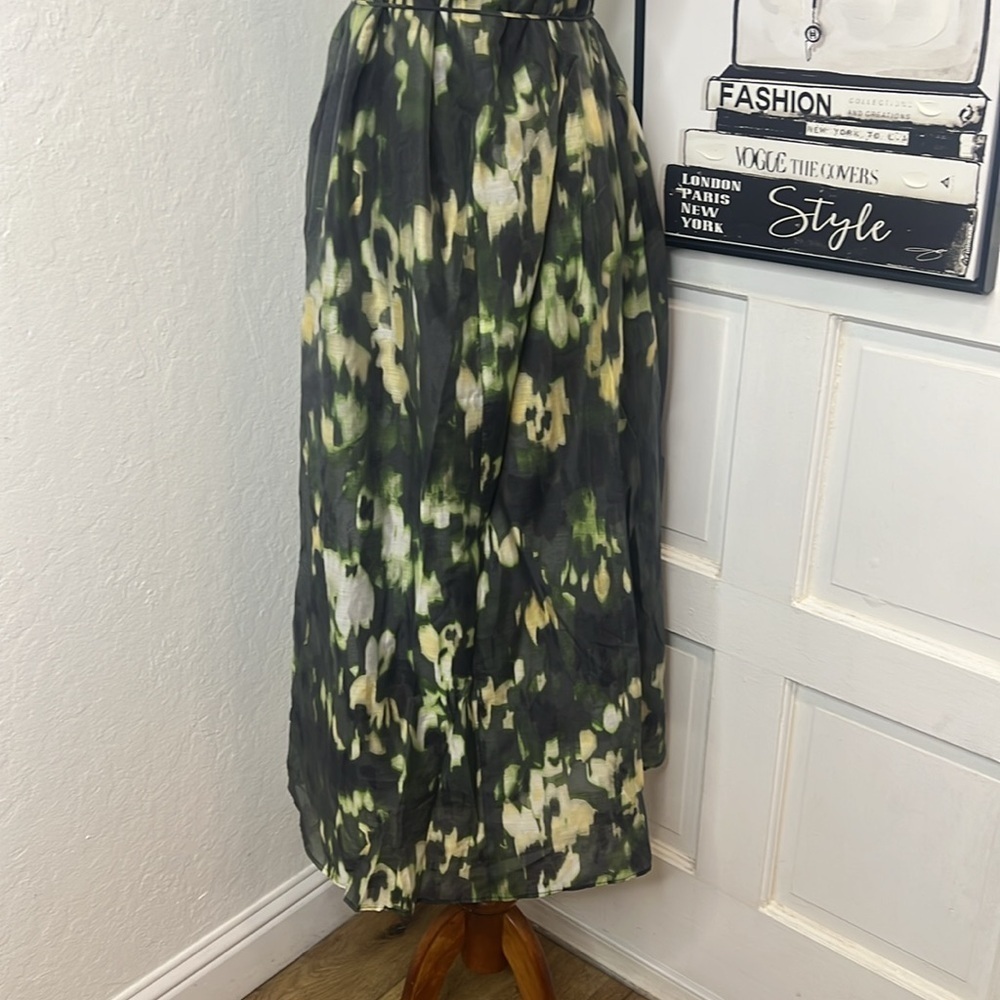 NWT Banana Republic Factory Organza Tie Waist Maxi Dress Size XS - Picture 6 of 8